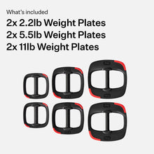 Les Mills Exercise Set of 6 Weight Plates for Total Body Workouts, 30.8 lbs Total