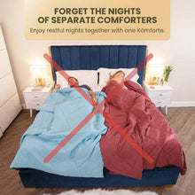 SöMN Kömforte Microfiber Dual Zone Comforter, His and Hers Blankets for Couples, Cool & Warm Two Temperature Comforter