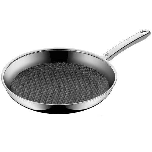 WMF Frying Pan Coated Ø 28 cm Black Profi Resist Stainless Steel Handle Multilayer Material with Honeycomb Structure Suitable